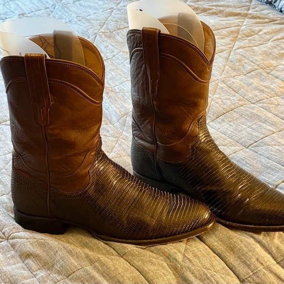 Tecovas The Nash Western Boot - Chocolate Lizard - Picture 1 of 6